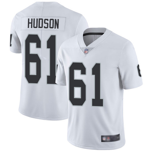 Men Oakland Raiders Limited White Rodney Hudson Road Jersey NFL Football 61 Vapor Untouchable Jersey